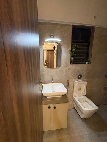 Bathroom in 3 BHK Apartment at Oxy Beaumonde, Viman Nagar – for Rent