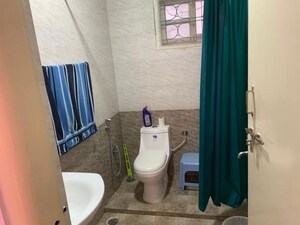 Bathroom in 1 BHK Builder Floor at Benson Town – for Rent