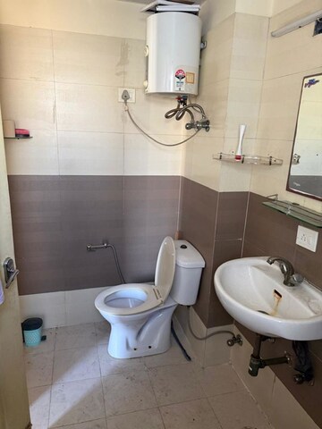 Bathroom in 3 BHK Apartment at Amrapali Crystal Homes, Sector 76 – for Rent