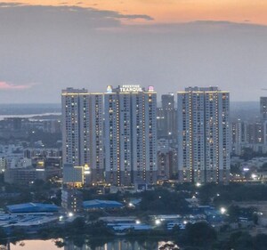 3 BHK Apartment – Exterior View View at Prestige Tranquil, Kokapet - for Rent