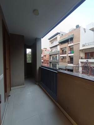 Balcony in 3 BHK Builder Floor at Greater Kailash I – for Rent