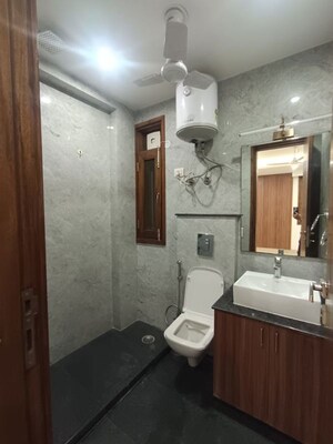 Bathroom in 3 BHK Builder Floor at Greater Kailash I – for Rent