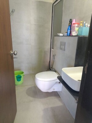 Bathroom in 1 BHK Apartment at Siddhi Highland Haven, Balkum Pada – for Rent