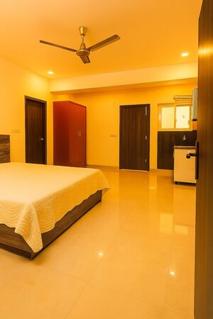 Living Room in 1 RK Builder Floor at Unitech Infospace, Sector 21 – for Rent