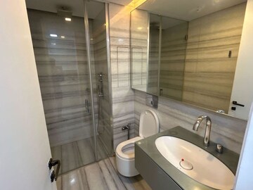 Bathroom in 4 BHK Apartment at Lodha World Crest, Worli – for Rent