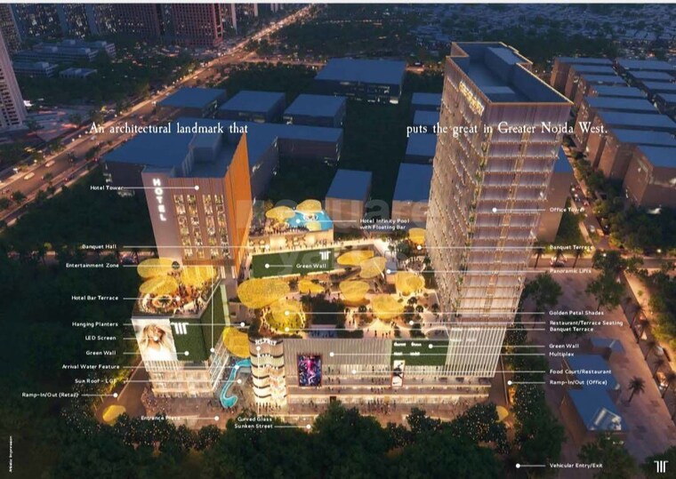 Exterior View, trehan-iris-broadway-greno-west Commercial Shop 313 Sq.Ft. In Roza Yakubpur Greater Noida 9963512