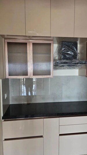 Kitchen in 3 BHK Apartment at Hallmark Treasor, Narsingi – for Rent