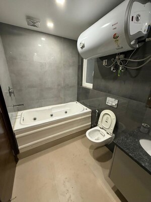 Bathroom in 4 BHK Builder Floor at Ansal Plaza Sector-23, Sector 23 – for Rent