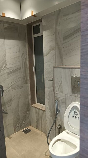 Bathroom in 2 BHK Apartment at Kabra Diamante, Goregaon West – for Rent