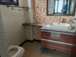 Bathroom in 1 BHK Apartment at Greater Kailash I – for Rent
