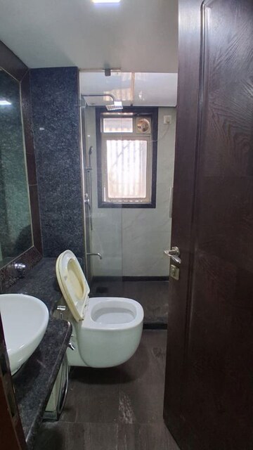 Bathroom in 2 BHK Apartment at Rizvi Oak, Malad East – for Rent