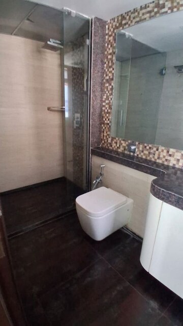 Bathroom in 2 BHK Apartment at Rizvi Oak, Malad East – for Rent