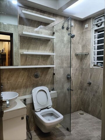 Bathroom in 2 BHK Apartment at Romell Aether, Goregaon East – for Rent