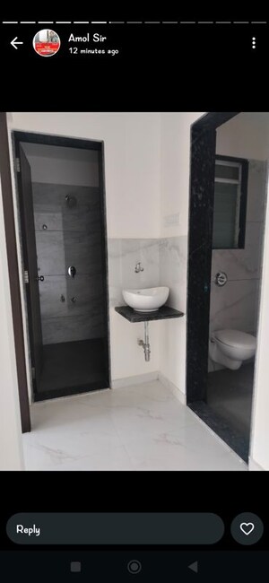 Bathroom in 1 BHK Apartment at Metropolis Bayside, Kasarvadavali – for Sale