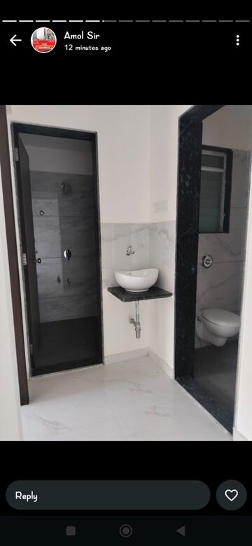 Bathroom in 1 BHK Apartment at Metropolis Bayside, Kasarvadavali – for Sale