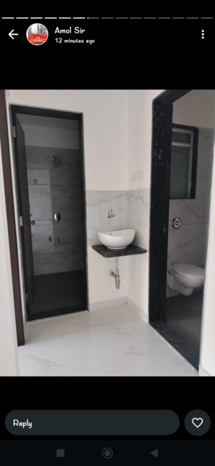 Bathroom, metropolis-bayside 1 Bedroom 470 Sq.Ft. Apartment In Kasarvadavali Thane 9963965