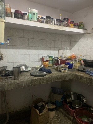 Kitchen in 1 RK Apartment at Katwaria Sarai – for Rent