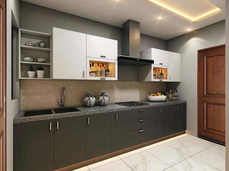 Kitchen, malwa-escon-primera 3 Bedroom 2050 Sq.Ft. Apartment In International Airport Road Zirakpur 9964011