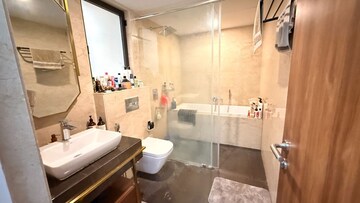 Bathroom in 3 BHK Apartment at Lodha Sterling, Kolshet Road – for Rent