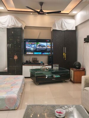 Living Room in 1 BHK Apartment at Ahimsa Tower, Malad West – for Sale
