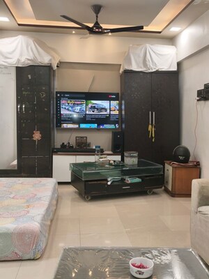 Living Room in 1 BHK Apartment at Ahimsa Tower, Malad West – for Sale