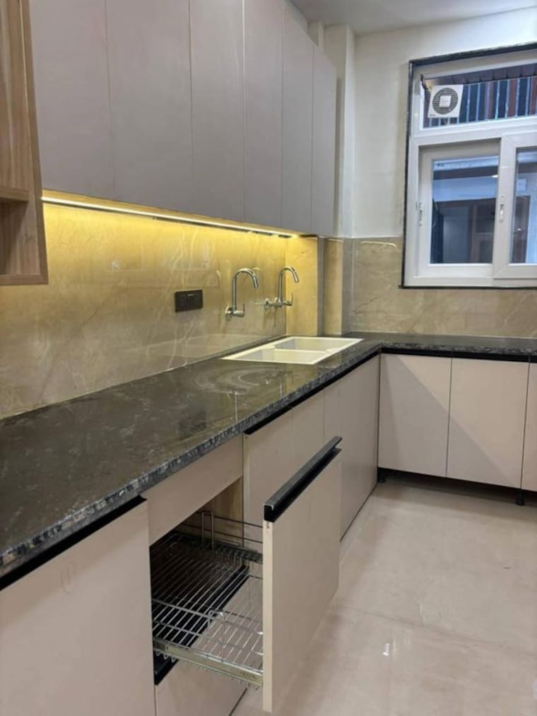 Kitchen, palm-residency-chhatarpur 3 Bedroom 1250 Sq.Ft. Builder Floor In Chattarpur Delhi 9964556