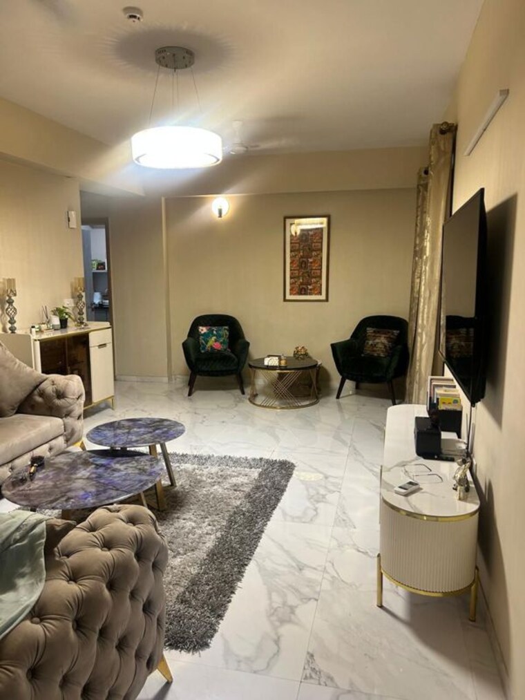Living Room, m3m-skywalk 2 Bedroom 1406 Sq.Ft. Apartment In Sector 74 Gurgaon 9964571