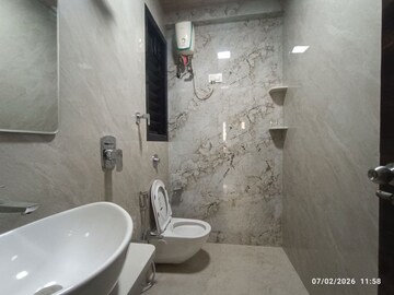 Bathroom in 2 BHK Apartment at Akshar Sai Radiance, Cbd Belapur Sector 15 – for Rent