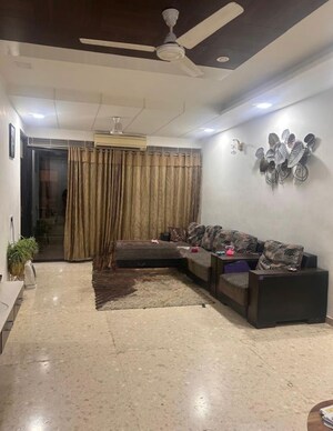 Living Room in 4 BHK Apartment at Bodakdev – for Rent
