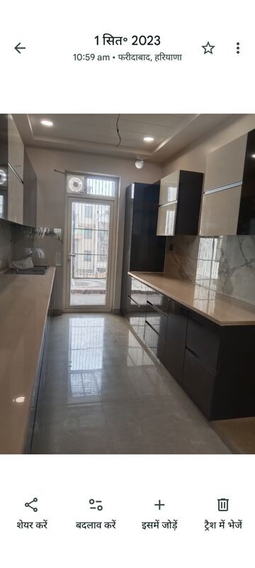 Kitchen in 3 BHK Builder Floor at Sainik Plaza, Sector 49 – for Sale