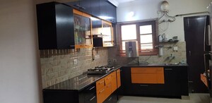 Kitchen in 3 BHK Apartment at Saraswati Apartments, Gomti Nagar – for Rent