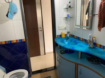 Bathroom in 2 BHK Apartment at Samartha Deep, Andheri West – for Rent