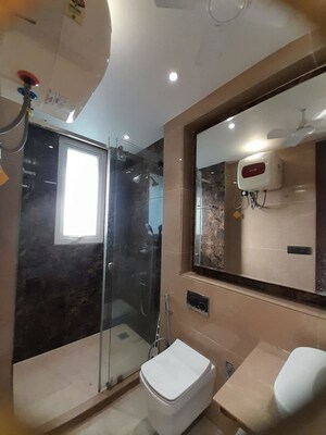 Bathroom in 3 BHK Builder Floor at Safdarjung Enclave – for Rent