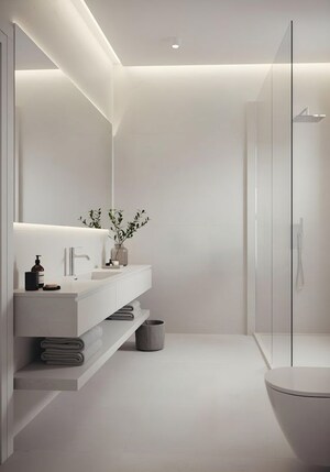 Bathroom in 3 BHK Builder Floor at Rohini Sector 8 – for Sale