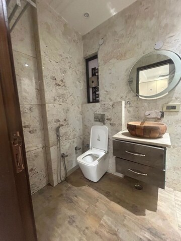 Bathroom in 3 BHK Builder Floor at Greater Kailash I – for Rent
