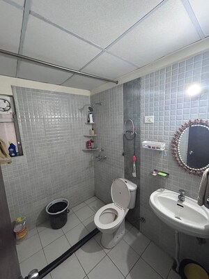 Bathroom in 2 BHK Apartment at Landcraft Golf Links, Pandav Nagar – for Rent