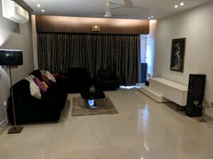 Living Room in 4 BHK Apartment at Oberoi Sky Gardens, Andheri West – for Rent