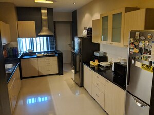 Kitchen in 4 BHK Apartment at Oberoi Sky Gardens, Andheri West – for Rent