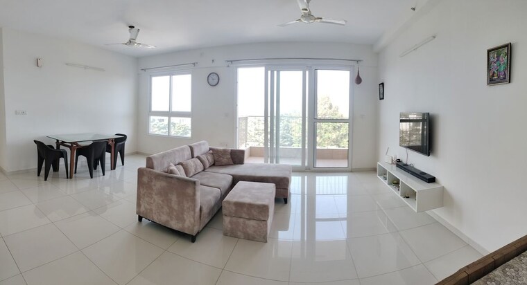 Living Room, godrej-aqua 3 Bedroom 1911 Sq.Ft. Apartment In International Airport Road Bangalore 9966083