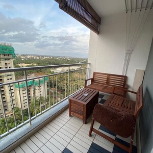 Balcony in 3 BHK Apartment at Rohan Upavan, Byrathi – for Rent