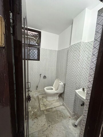 Bathroom in 1 BHK Builder Floor at Nirala Eden Park 2, Niti Khand – for Rent