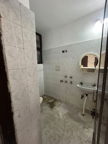 Bathroom in 1 BHK Builder Floor at Nirala Eden Park 2, Niti Khand – for Rent