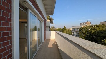 Balcony in 4 BHK Builder Floor at Vasant Vihar – for Rent