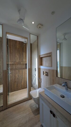 Bathroom in 4 BHK Builder Floor at Vasant Vihar – for Rent