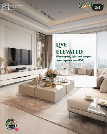 Living Room in 4 BHK Apartment at Imperia The Sephyra, Sector 25 Yamuna Expressway – for Sale