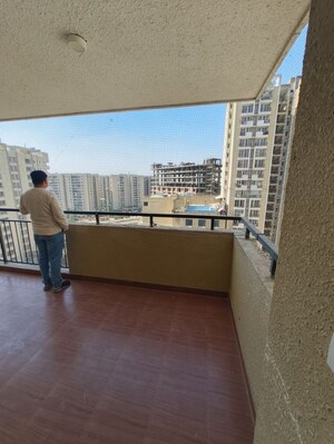 Balcony in 3 BHK Apartment at Anukampa Sky Lounges, Mansarovar – for Rent