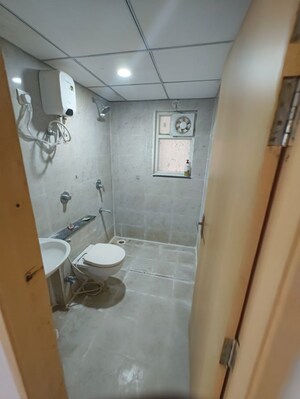 Bathroom in 3 BHK Apartment at Anukampa Sky Lounges, Mansarovar – for Rent