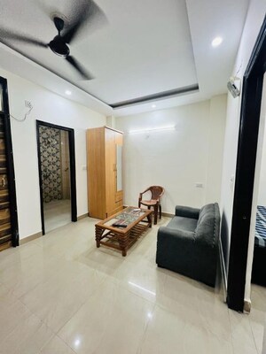 Living Room in 1.5 BHK Builder Floor at Minarch Tower, Sector 44 – for Rent