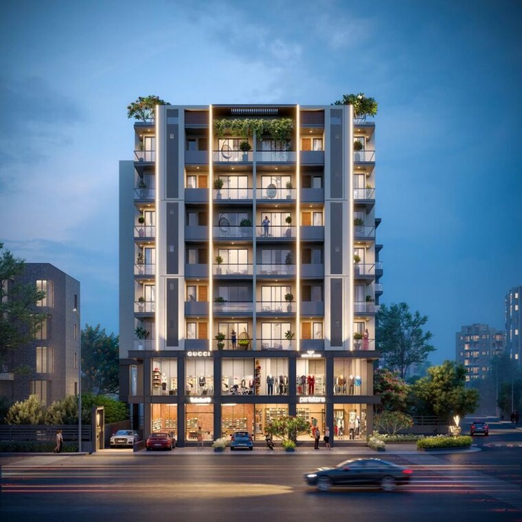 Exterior View, kamdar colony 3 Bedroom 1143 Sq.Ft. Apartment In Kamdar Colony Jamnagar 9967299