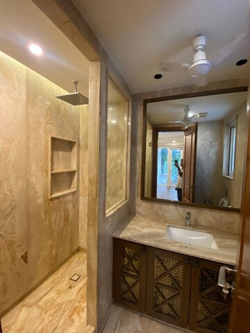 Living Room in 4 BHK Builder Floor at Hauz Khas Enclave – for Rent